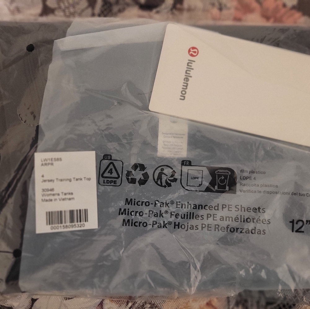 lululemon athletica Black Jersey Training Tank Top